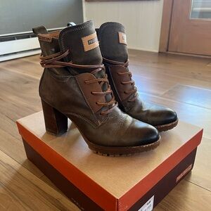 PIKOLINOS Connelly Lug Sole High Heel Booties